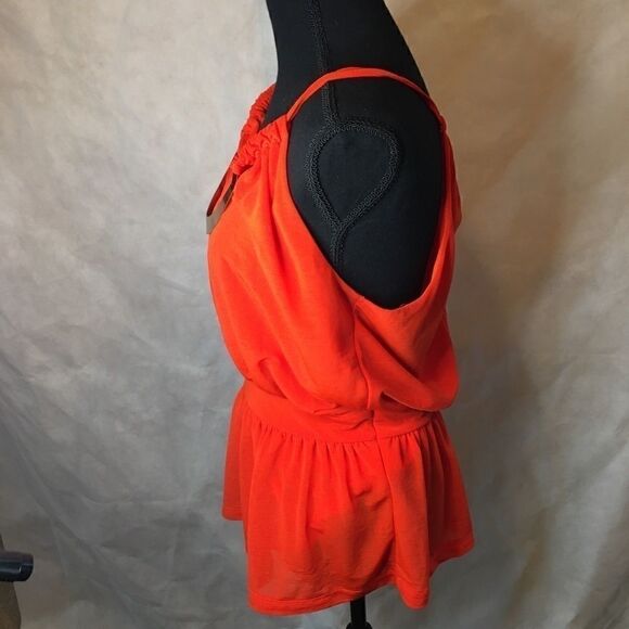 Worthington orange dressy tank top size M easycare - Picture 4 of 8